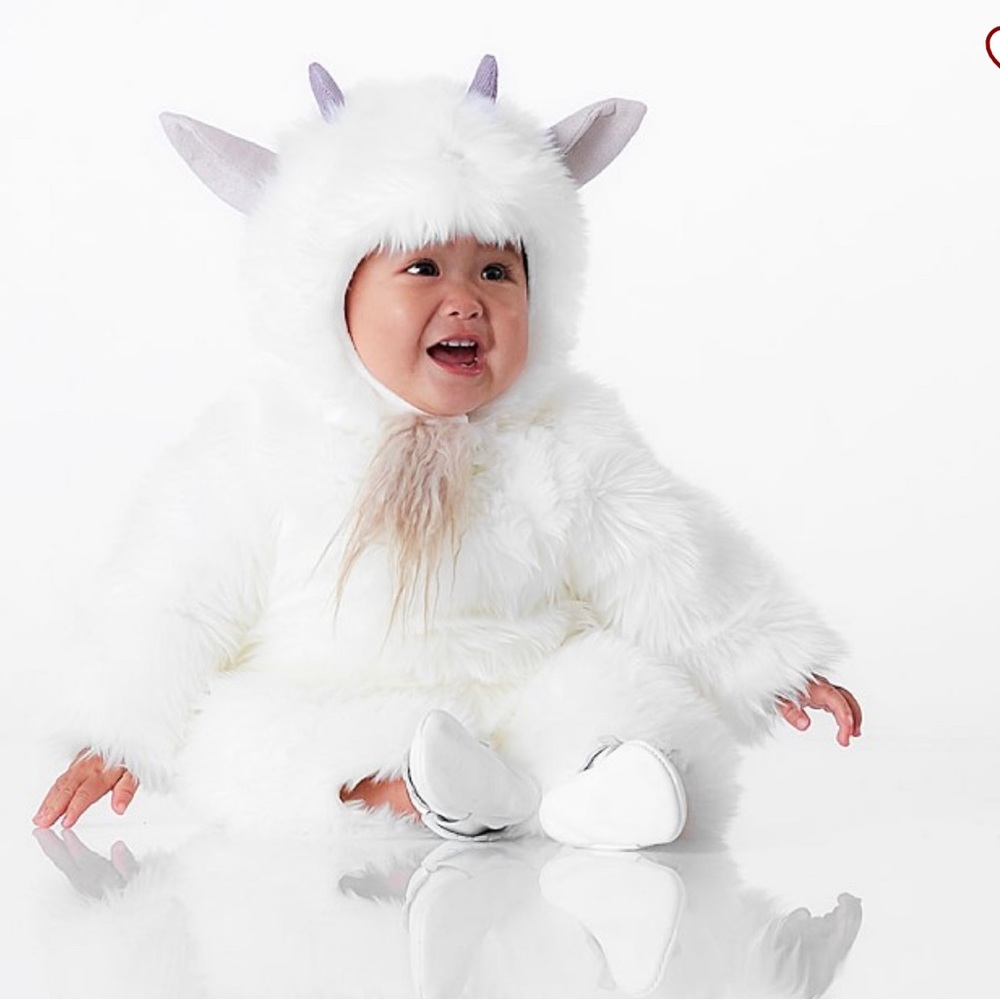 Pottery Barn Woodland Baby Goat Costume 12-24mths